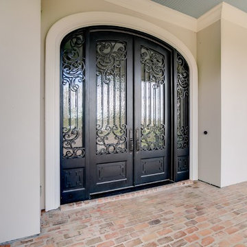 Custom Wrought Iron & Glass Doors