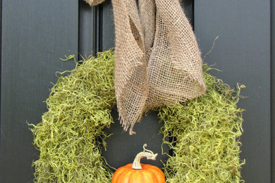 Fall 2014 Pumpkin and Moss Wreaths