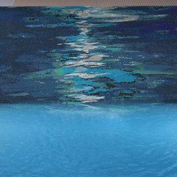 Moonlight Glow Midnight | Glass Mosaic | PIXL Mist Collection