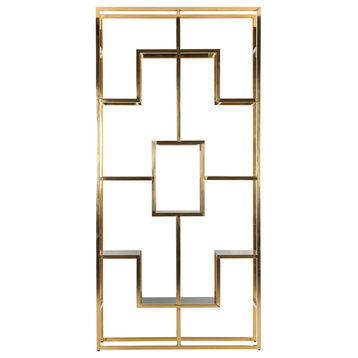 Geometrical Gold Cabinet | OROA Magnus
