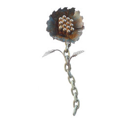 Saw Blade Flowers - Home Decor