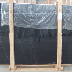 Nero Marquina Black Marble Slab Sample - Products