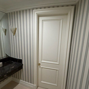 Wallpaper installation Powder room  in West Linn