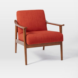 Mid-Century Show Wood Upholstered Chair - Armchairs And Accent Chairs