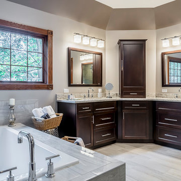 Warm and Cozy Master Bathroom