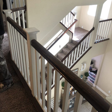 Bannister repair and paint