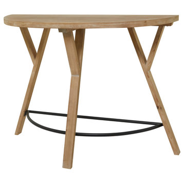Modern Farmhouse Brown Wood Console Table 561482