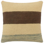 Bareens Designer Rugs - Vintage Antique Turkish Dempsey Hand Woven Kilim Pillow - Embellish your home with this timeless casual chic handmade Southwestern Kilim throw pillow covers made with wool and cotton. Constructed on a loom by Nomad Turkman people with hand spun wool and Natural Vegetable dyes these beautiful Kilim pillow covers are known for their beautiful repetitive geometrical, naturalistic floral and traditional patterns yet still giving it a moden look. Masterfully artisan-crafted on traditional Kilim looms with a contemporary fashion palette producing bold intricate sharp patterns making them a standout piece in any decor.