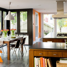 Kitchen island with cooktop/hood