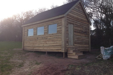 Inspiration for a rustic shed remodel in Devon