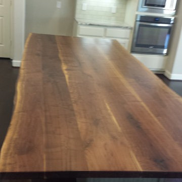 Live Edge Walnut Kitchen Island Countertop