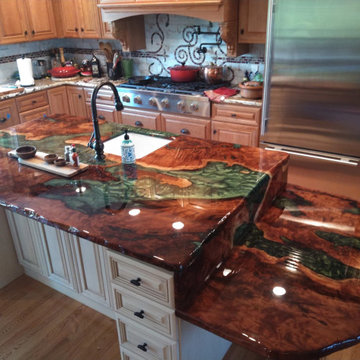 Custom Epoxy Infused Countertop