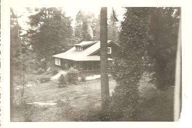 Photo of a traditional home design in Seattle.