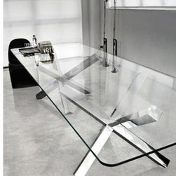 Aikido two bases dining table by SOVETITALIA - Dining Tables