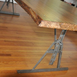 Live Edge Oak Dining Table - Dining Tables