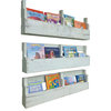 Reclaimed Pallet Shelves, Set of 3, Distressed White