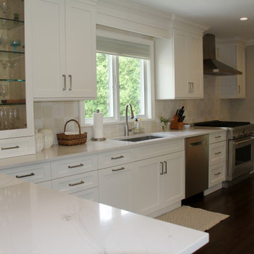 Long Island Clean White Kitchen Design