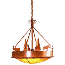 Rustic Chandeliers by Frontier Ironworks Inc.