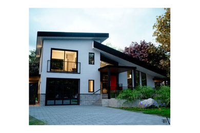 Inspiration for an exterior home remodel in Montreal