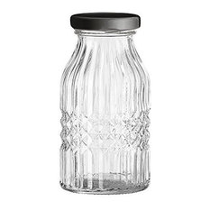 Bloomingville Clear Glass Bottle With Lid