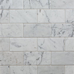 Bianco Europa White Venatino Field Tile 3" x 6" - Wall And Floor Tile