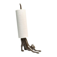 50 Most Por Paper Towel Holders For 2018 Houzz What On Earth Exclusive Cast Iron Yoga Cat Paper Towel Holder