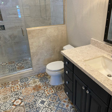 Full Home Remodel Featuring Mosaic Tile Bathrooms