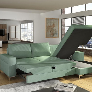 European sectional sleeper sofa SERGIO