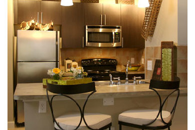 Moderne Küche in Atlanta