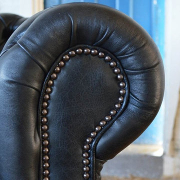 The Barbican Leather Chesterfield Sofa