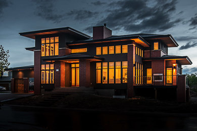 Trendy exterior home photo in Calgary