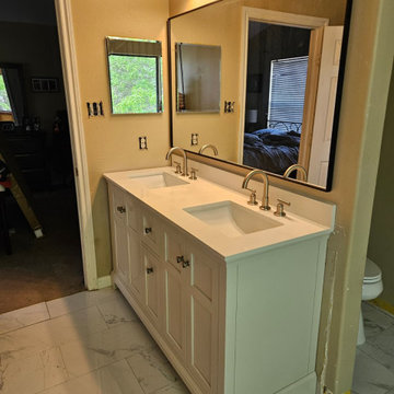 vanity and mirror installtion