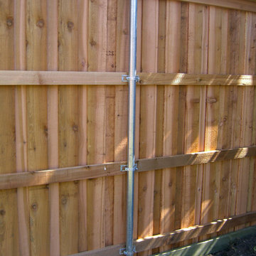 Steel Post Privacy Fence (#262)