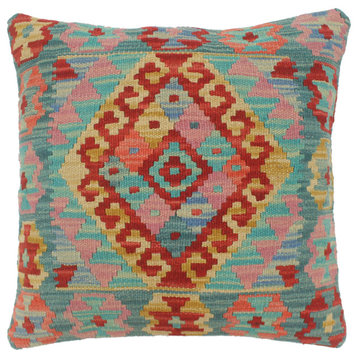 Rustic Turkish Burnett Hand Woven Kilim Pillow
