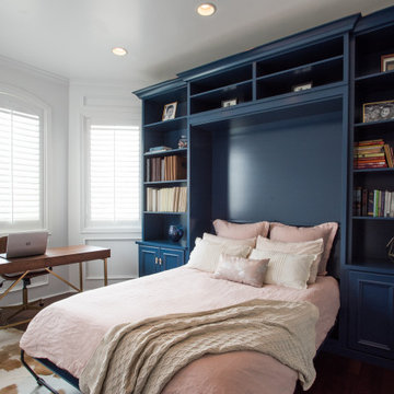 Blue Wall Bed & Office