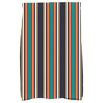 Multi-Stripe, Stripe Print Kitchen Towel, Orange