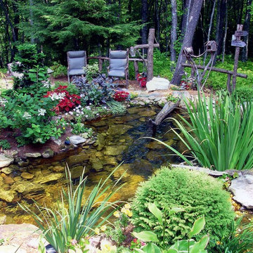Lost Trail Landscape Design, Build, with Water Feature (Fountain/Pond)