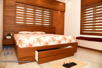 Inspiration for a contemporary bedroom remodel in Other