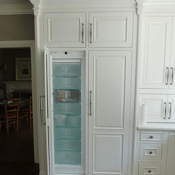 Custom Kitchen Refrigerator Hideaway