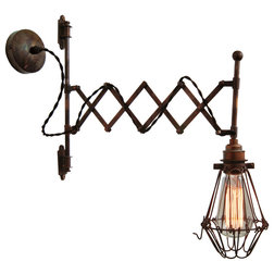 Industrial Swing Arm Wall Lamps by Mullan Lighting