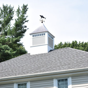 Custom Vinyl Cupola with a Shark Weathervane