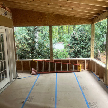 Trex Deck Build, Shed Roof Porch Install, and Door Replacement in Alpharetta, GA