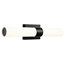 Perpetua LED 22" Bathroom Vanity Light With End Caps, Black