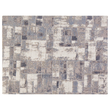 Aarhus Brown and Gray Rug'd Chairmat, 40"x54", .25" Pile Height