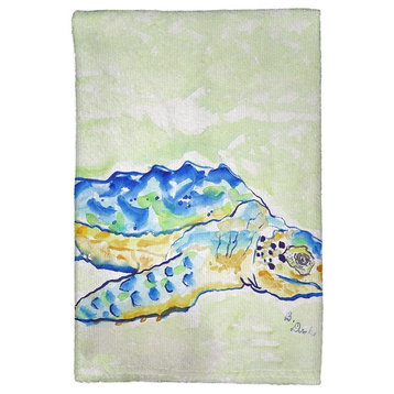 Loggerhead Turtle Kitchen Towel - Two Sets of Two (4 Total)