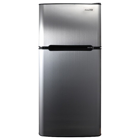 ConServ 4.5cu.ft 2 Door Mini Freestanding Refrigerator with Freezer in Stainless