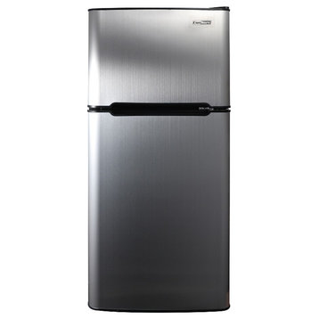 ConServ 4.5cu.ft 2 Door Mini Freestanding Refrigerator with Freezer in Stainless
