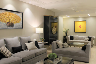 Example of a living room design in Mumbai
