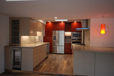 Minimalist kitchen photo in Santa Barbara