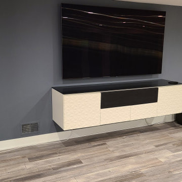 TV on a Salamander AV Cabinet